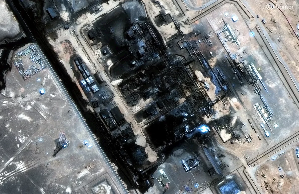 Imaginea din satelit a atacurilor cu drone asupra Arabiei Saudite