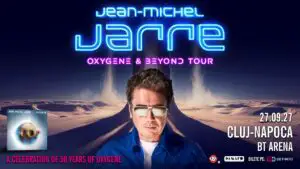 Jean-Michel Jarre aduce la BT Arena Cluj-Napoca turneul aniversar ce sărbătorește 50 de ani de la lansarea legendarului album „Oxygène”!