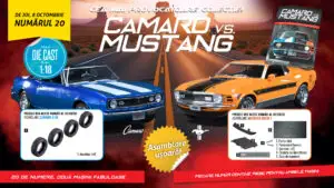 Ultimul număr al Colecției ”Camaro vs Mustang” de joi, la chioșcuri, cu piesele necesare pentru finalizarea machetelor!