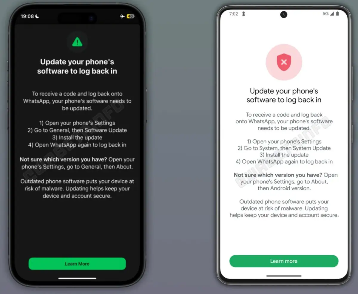 update Whatsapp