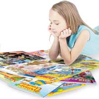 Revistele pentru copii, la  grupa mică a publicităţii