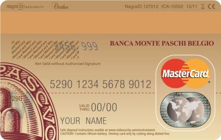 Cel mai inovator card bancar din lume, lansat în premieră de MasterCard şi Monte Paschi