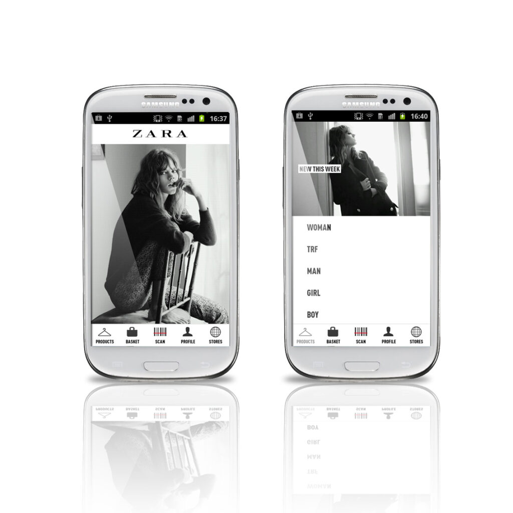 Samsung lansează aplicația Zara pentru smartphone-uri și tablete