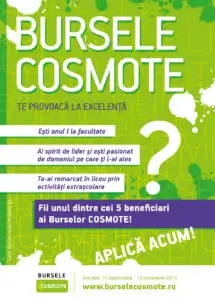 Cosmote România lansează cea de-a treia ediţie a programului Bursele Cosmote