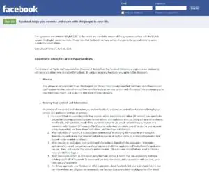 Capcanele legale ale termenilor şi condiţiilor Facebook