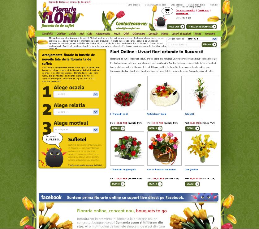 FlorideLux.ro a lansat o florărie online cu preţuri mai mici decât cele practicate de florăriile stradale