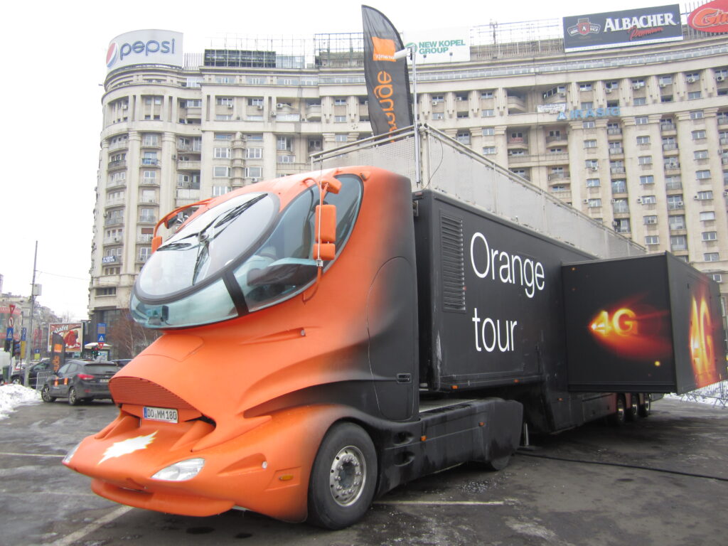 Orange 4G tour, un spațiu inedit pentru testarea tehnologiei 4G