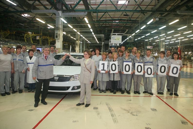 1.000.000 de vehicule Logan fabricate de Dacia