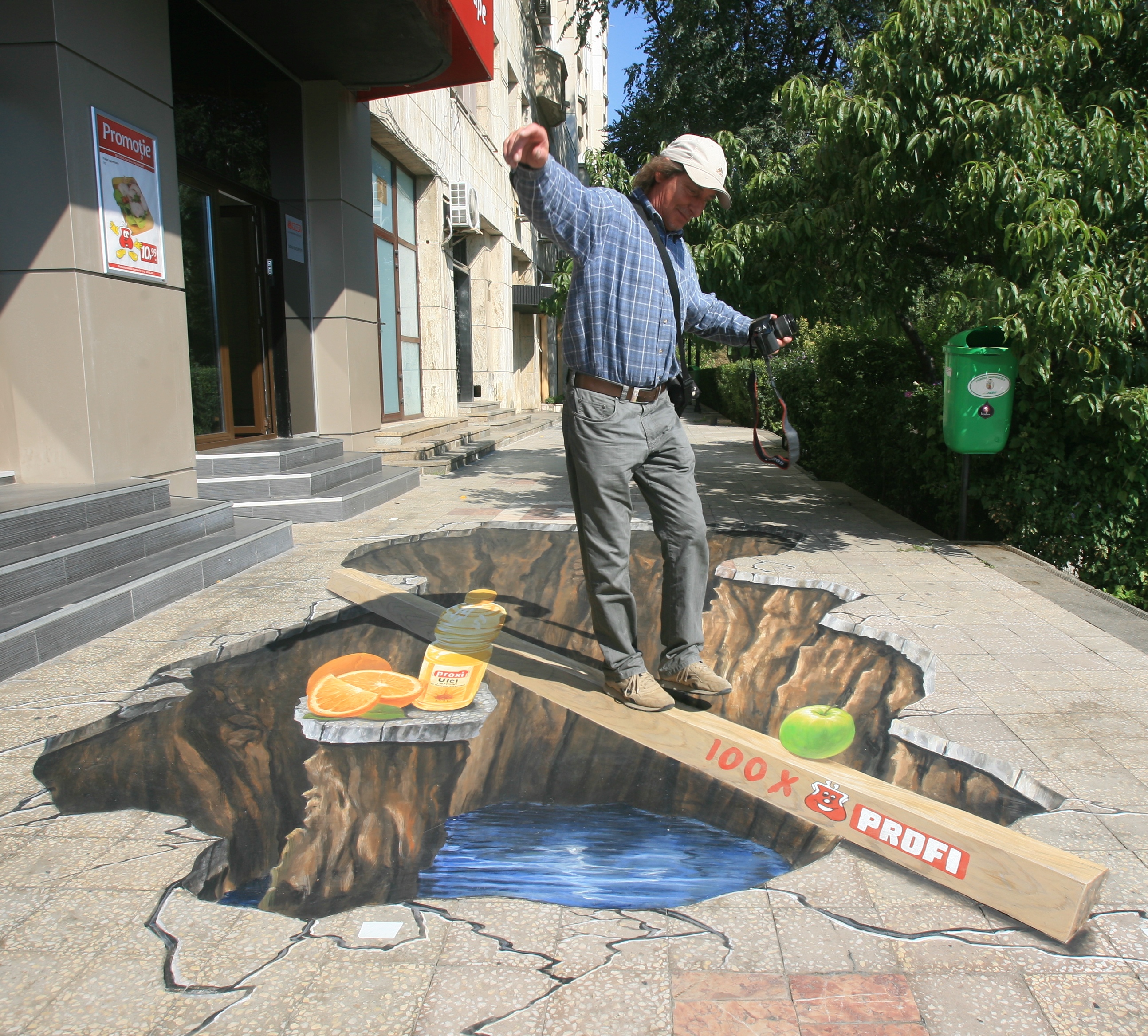 Atenție, să nu cădeți în groapă! Prima groapă 3D din România