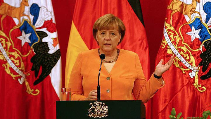 Angela Merkel, ”șefa Europei”, vedetă la Santiago de Chile