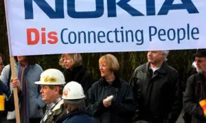 Decizia de închidere a fabricii Nokia, luată în februarie!