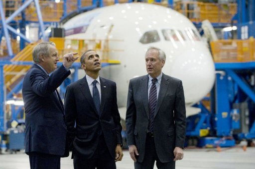 Obama în vizită la Boeing: „Nu voi rămâne pasiv când concurenții noștri nu respectă regulile comerțului”