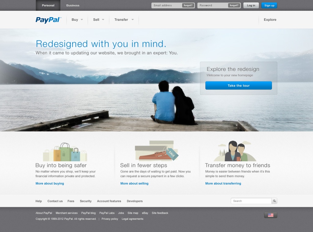 PayPal.com are un nou design