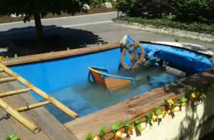 Dilema poliției germane: poți amenda o piscină pe roți?