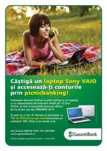 (P) Garanti Bank va propune tranzactii bancare online prin picnicbanking!