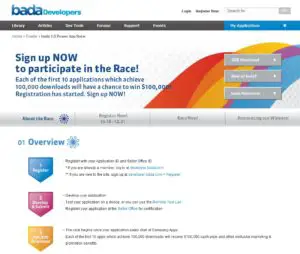 Samsung anunţă “bada 2.0 Power App Race”, un concurs cu premii în valoare de un milion de dolari