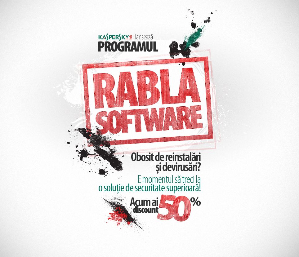 Kaspersky Lab a lansat “Rabla Software” pentru companii