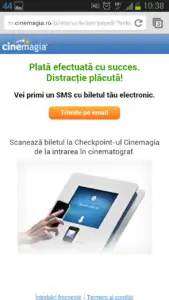 Utilizatorii Vodafone pot plăti biletele la film cu smartphone-ul
