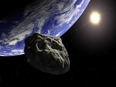 Un asteroid se apropie de Terra