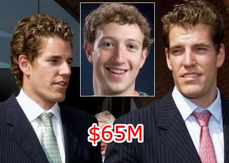 Gemenii Winklevoss vor mai mulţi bani de la Zuckerberg (Facebook)