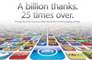 Peste 25 de miliarde de aplicaţii, descărcate din Apple App Store
