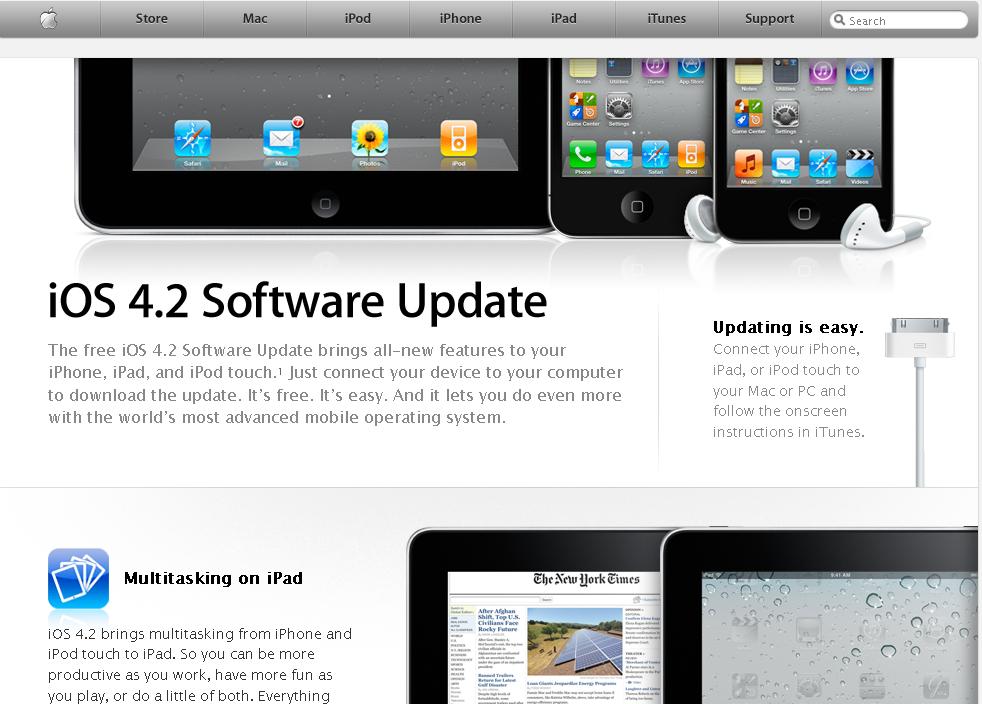 Apple aduce multitasking pe iPhone cu  iOS 4.2