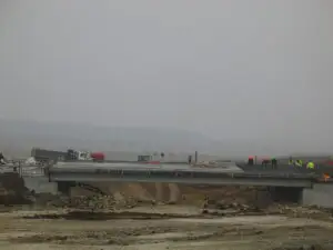 Cum se lucrează la autostrada Arad-Timișoara și la temperaturi aproape de 0 grade Celsius
