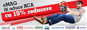eMAG vinde, mai nou, asigurări RCA