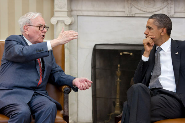 Obama apelează la Warren Buffett şi la Alan Mulally pentru a ieşi din criză