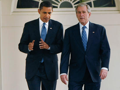 Barack Obama încearcă să evite greşelile lui George W. Bush