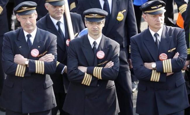 Lufthansa: Greva piloţilor va afecta 180.000 de pasageri