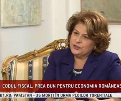 Rovana Plumb, la emisiunea ”Lumini și umbre”: Miniștrii de finanțe din țările UE nu s-au opus Codului fiscal