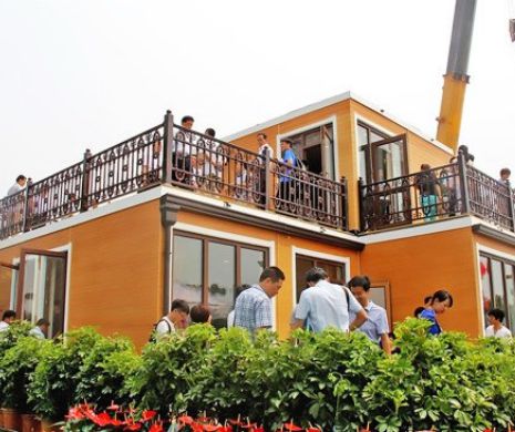 O companie chineză a ridicat o casă printată 3D în mai puţin de 3 ore