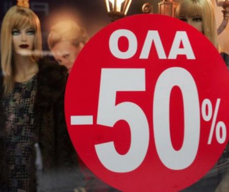 Grecia: prăbuşire de 70% a comerţului de retail