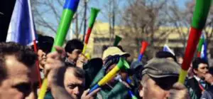 Angajaţii CFR, în stradă