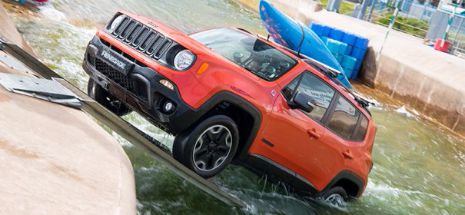 Rafting cu Jeep Renegade