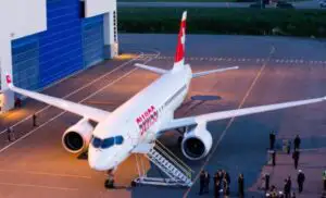 Primul Bombardier CS100 intră în serviciul SWISS. Va zbura și de la Otopeni
