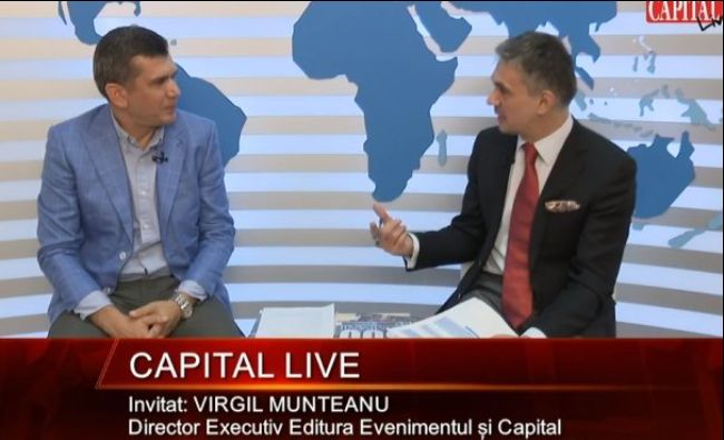 Capital LIVE. Invitat: Virgil Munteanu, Director Executiv Editura Evenimentul și Capital