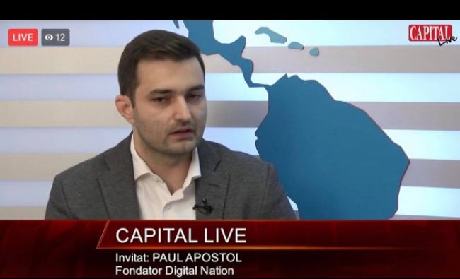 Capital Live! Invitat: Paul Apostol, fondator Digital Nation