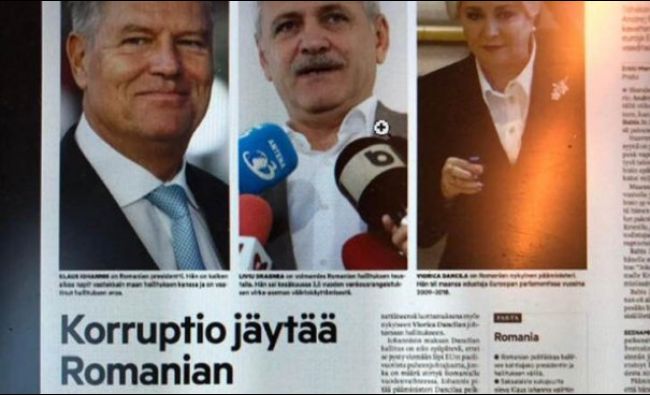 Politica din România, pe prima pagină a unui ziar din țara lui Moș Crăciun