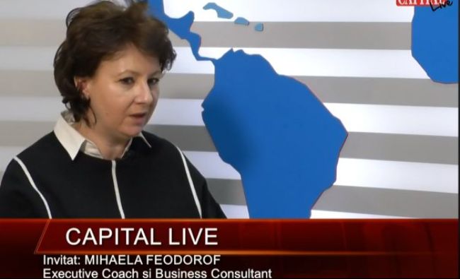 Capital LIVE: Invitat: MIHAELA FEDOROF – Executive Coach și Business Consultant! Detalii interesante despre mediul de afaceri