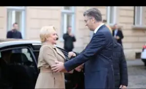 Dăncilă, întrevedere cu președintele Croației. Relaţiile economice interstatale și Preşedinţia Consiliului UE, printre discuții