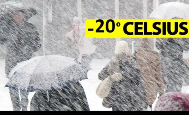ALERTĂ meteo ANM pentru sâmbătă! Prognoza anunță urgia cu temperaturi de -20 de grade în România!