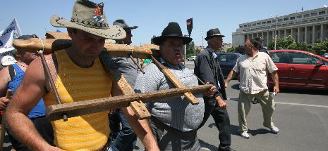 Fermierii ies din nou în stradă. Sute de oameni vor protesta marți în fața Palatului Cotroceni