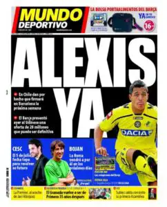 Prima pagină din El Mundo Deportivo, cu Dacia