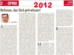 URMĂTORUL NUMĂR AL REVISTEI CAPITAL APARE PE 3 IANUARIE. VEZI CE CONȚINE