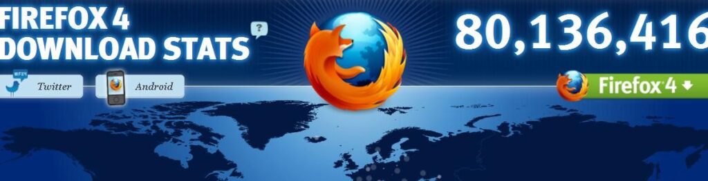 România pe locul 10 în Europa la descărcarea Firefox 4