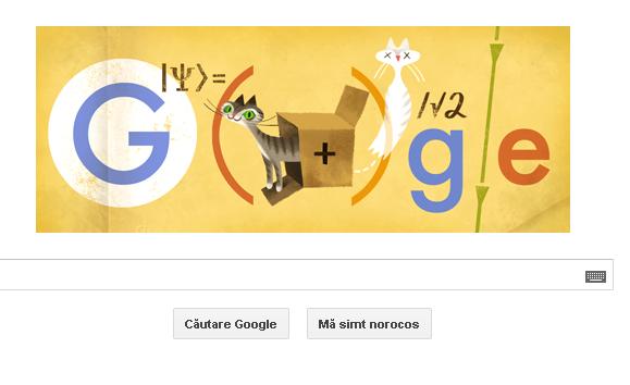 Google marchează 126 de ani de la naşterea lui Erwin Schrödinger