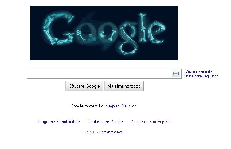 Google marchează, printr-un logo special, 115 ani de la descoperirea razelor X