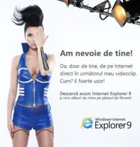Microsoft promovează Internet Explorer 9 cu ajutorul lui Inna